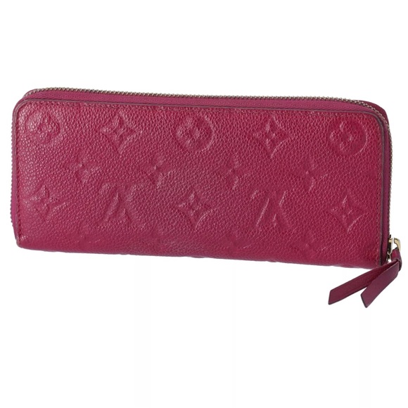 Louis Vuitton Monogram Empreinte Portefeiulle Clemence Zip Long Wallet Raisin - Picture 2 of 8